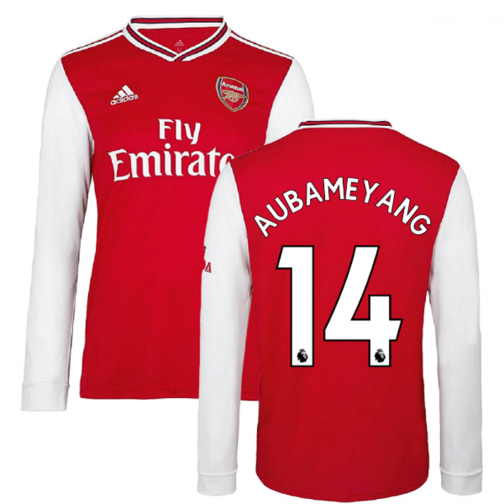 Click to view product details and reviews for 2019 2020 Arsenal Adidas Home Long Sleeve Shirt Aubameyang 14.