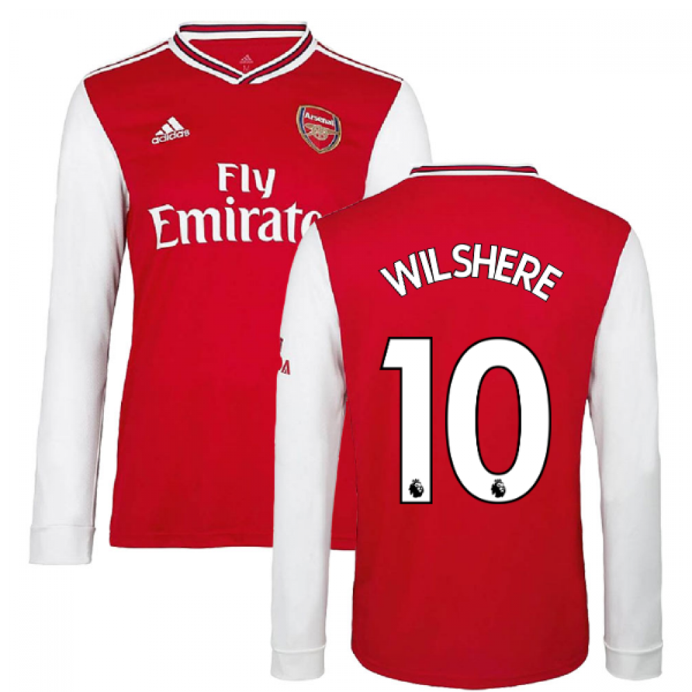 Click to view product details and reviews for 2019 2020 Arsenal Adidas Home Long Sleeve Shirt Wilshere 10.