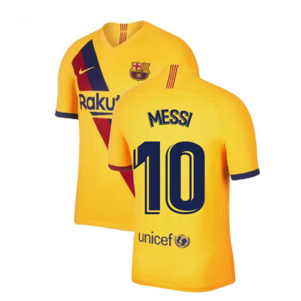 2019-2020 Barcelona Away Nike Football Shirt (Messi 10)