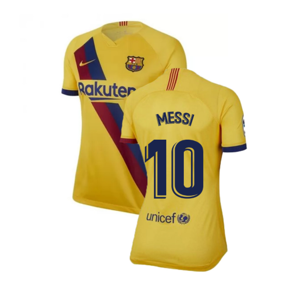 2019-2020 Barcelona Away Nike Ladies Shirt (Messi 10)