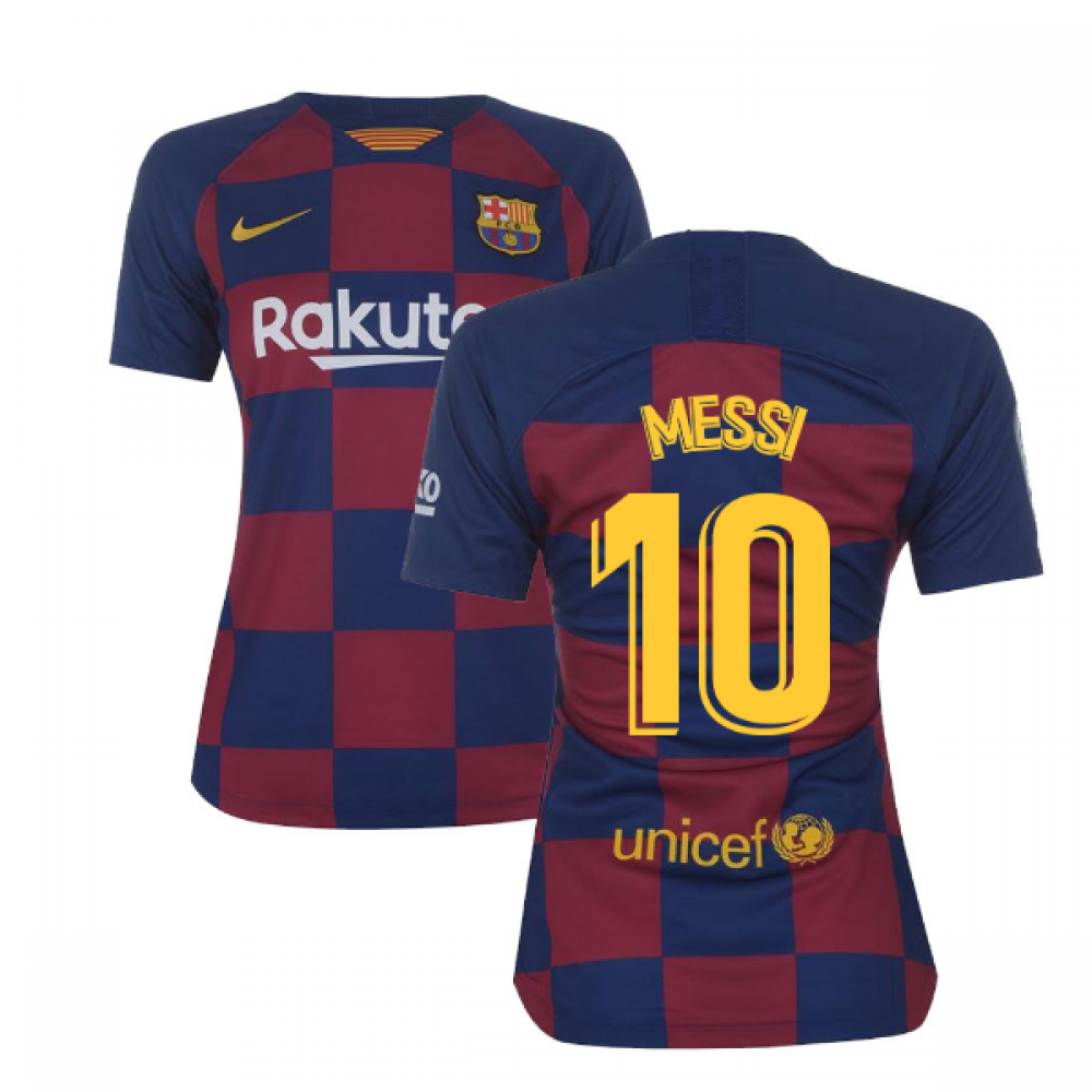 2019-2020 Barcelona Home Nike Ladies Shirt (Messi 10)