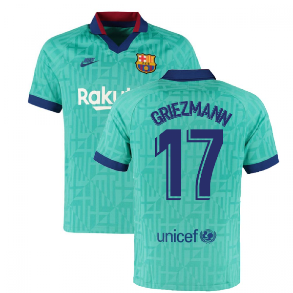 2019-2020 Barcelona Vapor Match Third Nike Shirt (Griezmann 17)