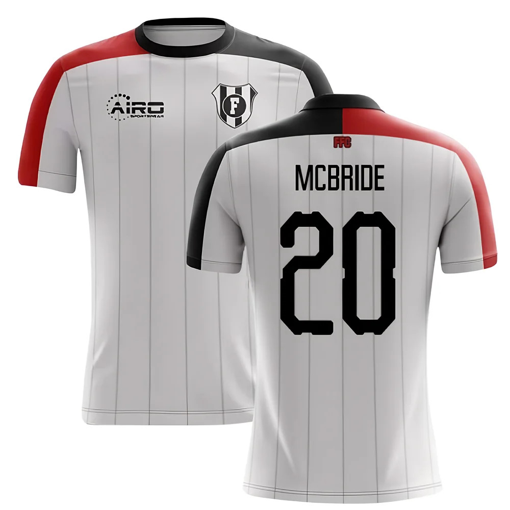 '25-'26 Fulham Home Concept Football Shirt (Mcbride 20) Polyester Made By: Airo Sportswear Men's White Xxl