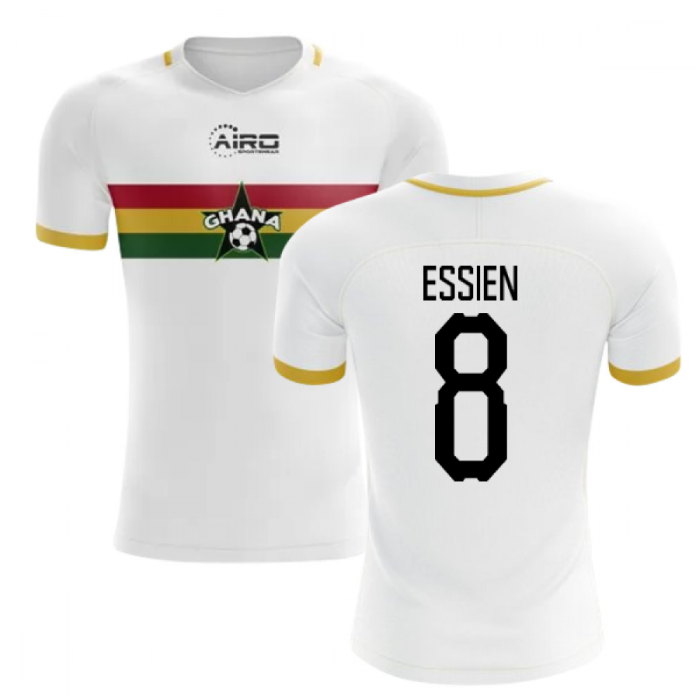 Click to view product details and reviews for 2020 2021 Ghana Away Concept Football Shirt Essien 8 Kids.