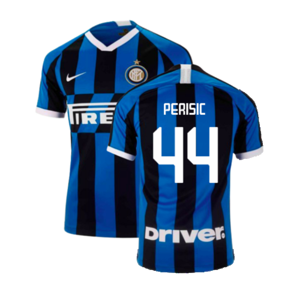 '19-'20 Inter Milan Home Shirt (Perisic 44) Polyester Made By: Nike Men's Blue Small