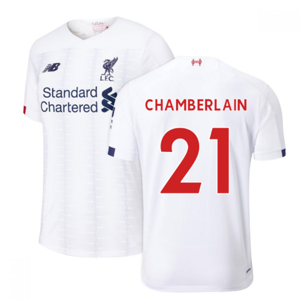 2019-2020 liverpool away football shirt (chamberlain 21)