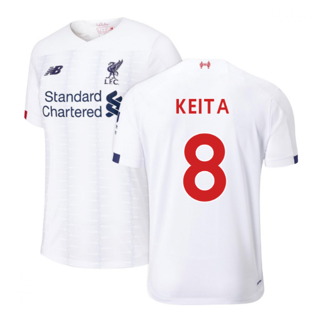 '19-'20 Liverpool Away Football Shirt (Keita 8) Polyester Naby Keïta Made By: New Balance Men's White Xxl