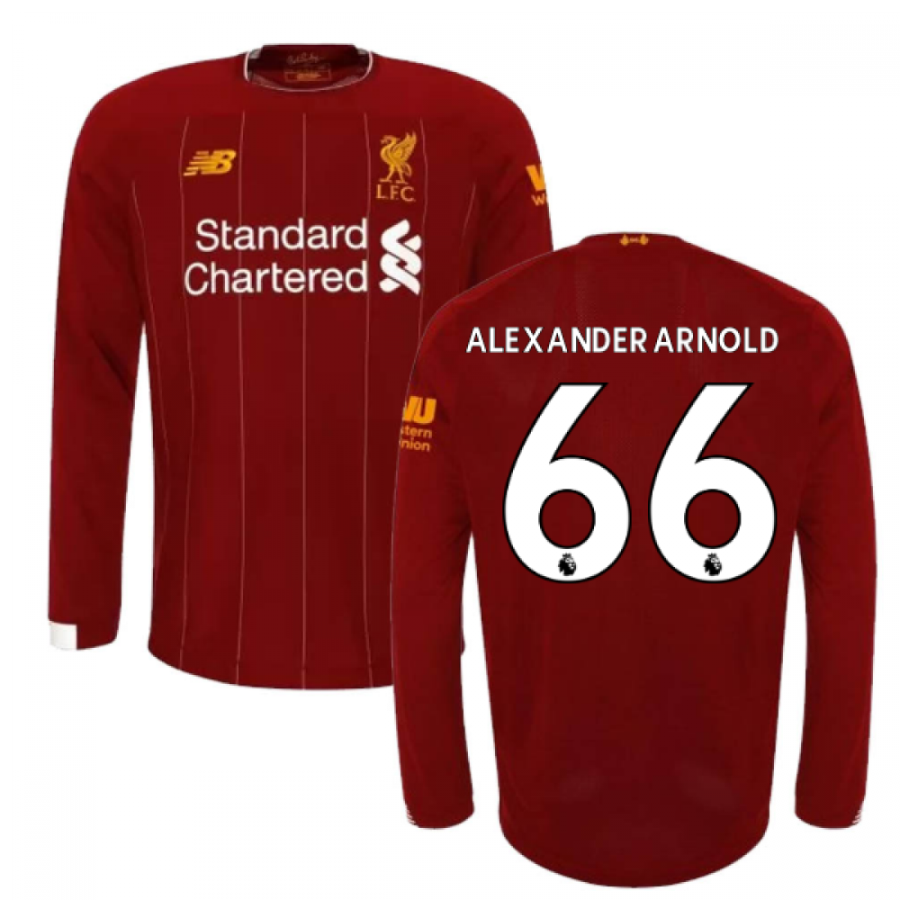 Click to view product details and reviews for 2019 2020 Liverpool Home Long Sleeve Shirt Kids Alexander Arnold 66.