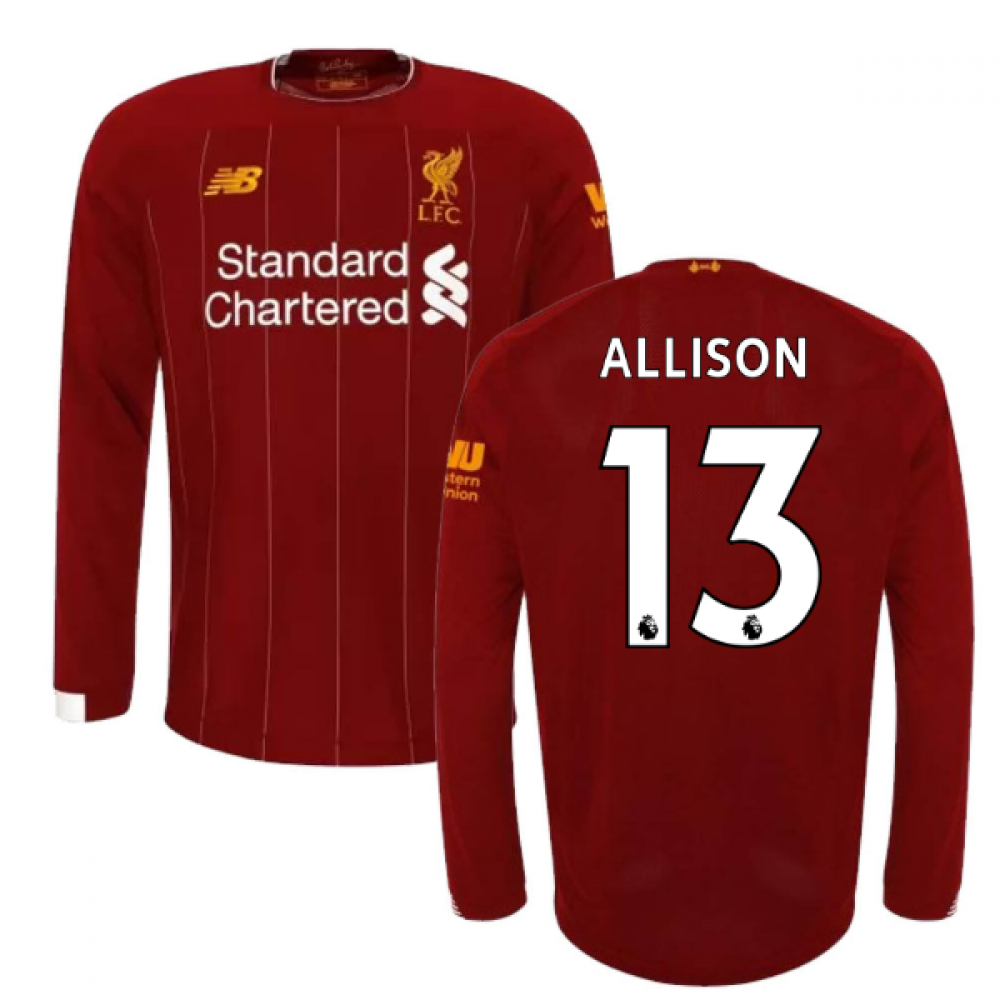 Click to view product details and reviews for 2019 2020 Liverpool Home Long Sleeve Shirt Kids Allison 13.