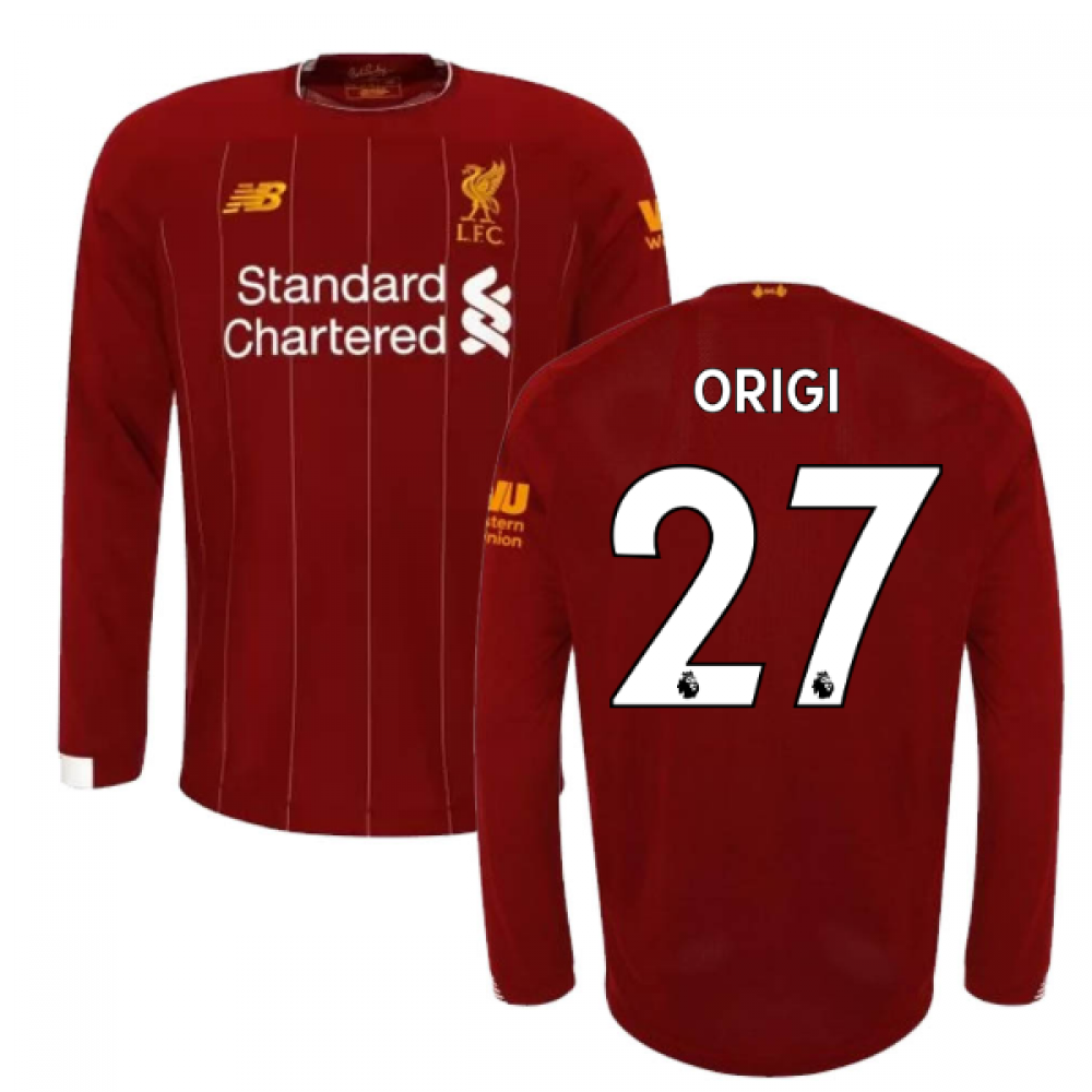 Click to view product details and reviews for 2019 2020 Liverpool Home Long Sleeve Shirt Kids Origi 27.