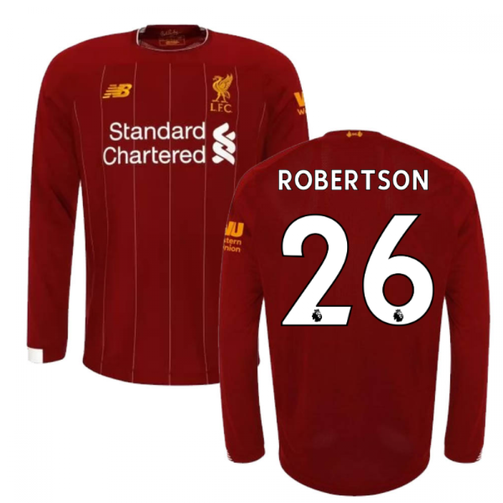 Click to view product details and reviews for 2019 2020 Liverpool Home Long Sleeve Shirt Kids Robertson 26.