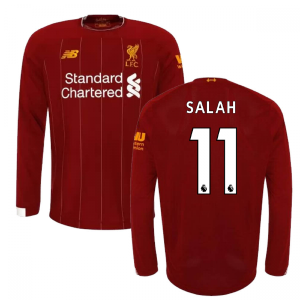Click to view product details and reviews for 2019 2020 Liverpool Home Long Sleeve Shirt Kids Salah 11.
