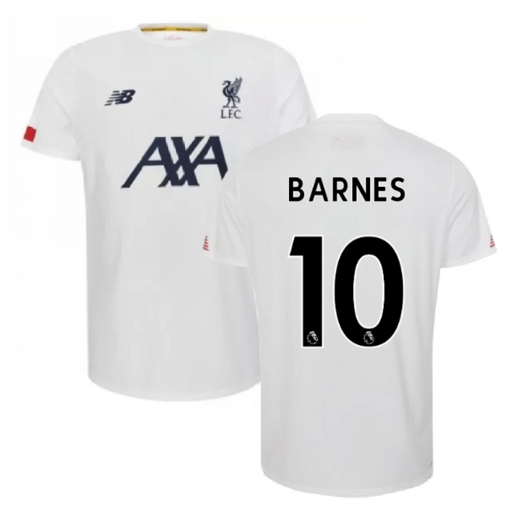 Click to view product details and reviews for 2019 2020 Liverpool Pre Game Jersey White Barnes 10.