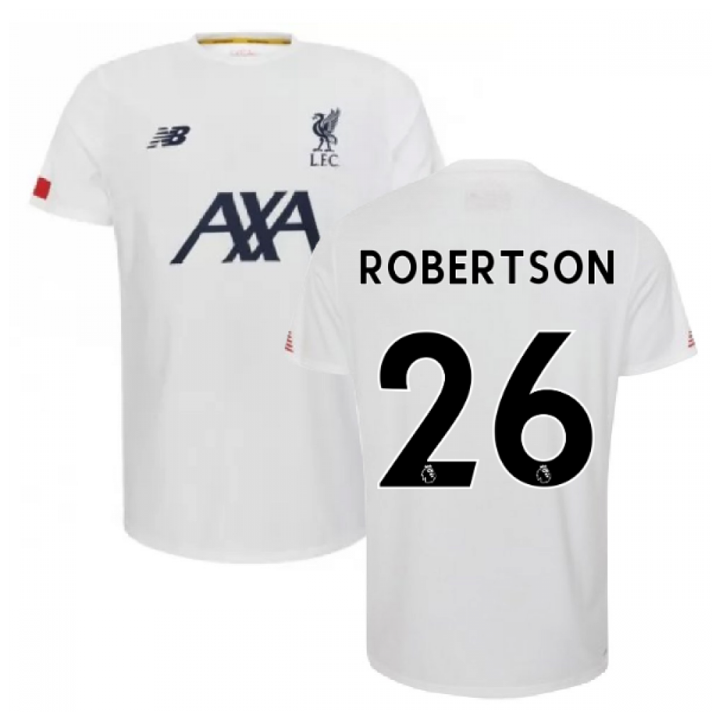 Click to view product details and reviews for 2019 2020 Liverpool Pre Game Jersey White Robertson 26.