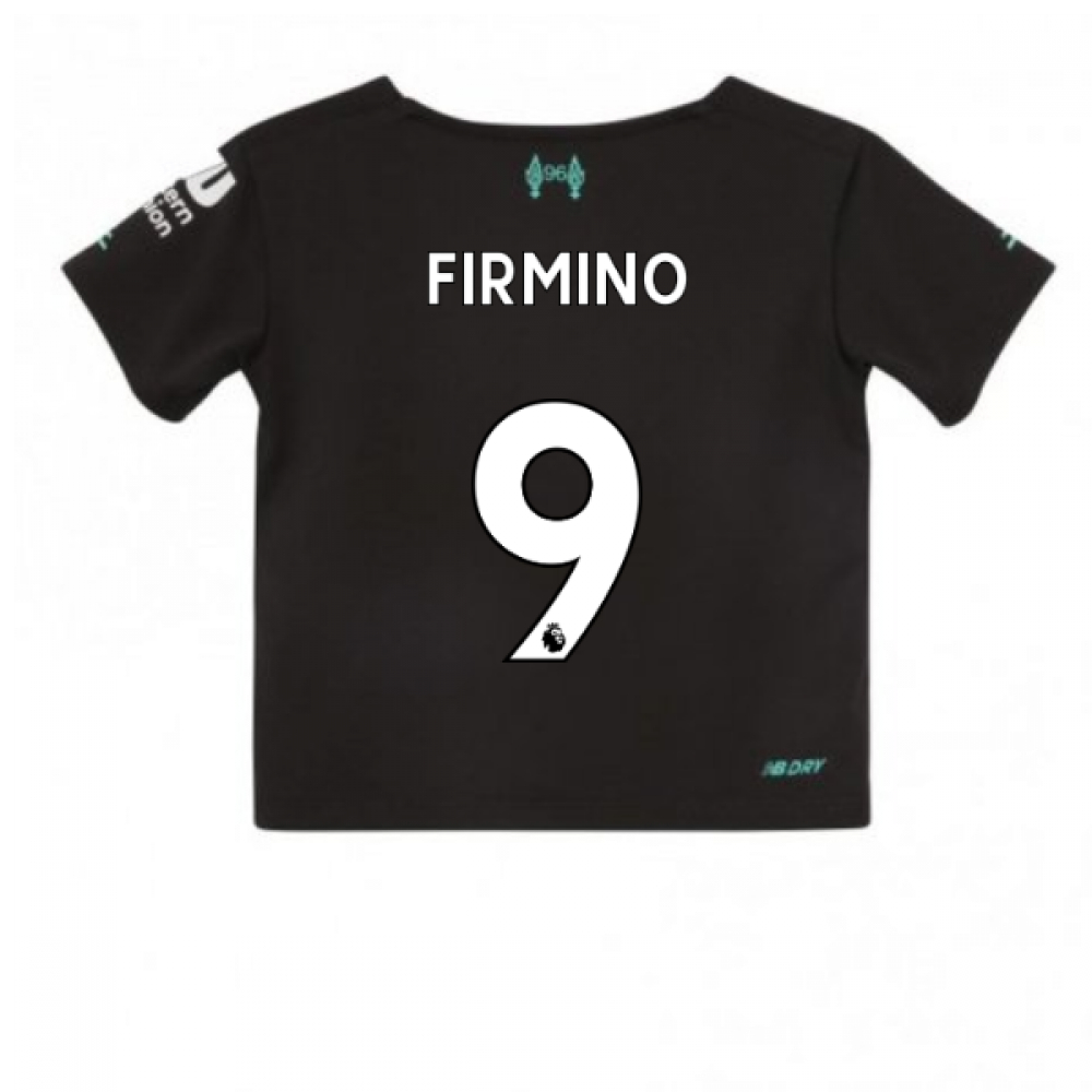 '19-'20 Liverpool Third Little Boys Mini Kit (Firmino 9) Kids Polyester Made By: New Balance Unisex Kids Black 18-24 Mo