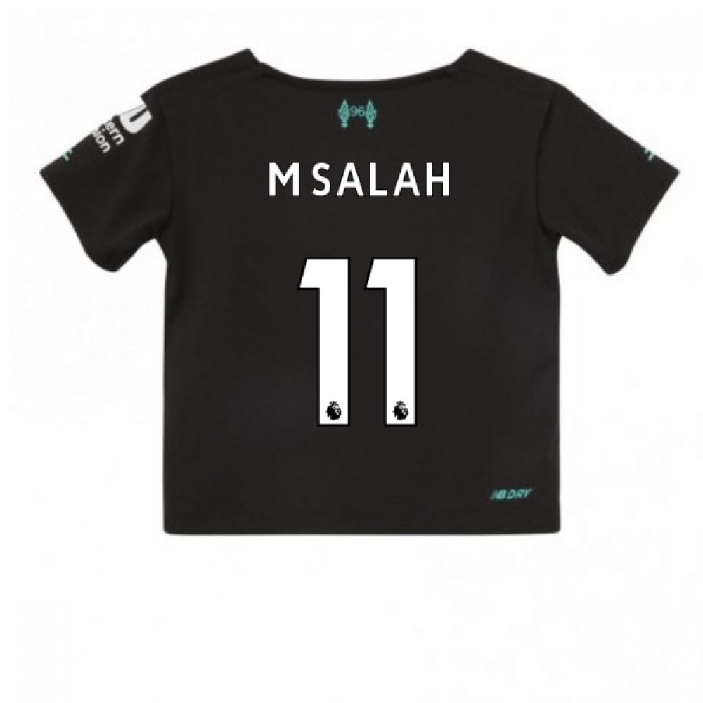 '19-'20 Liverpool Third Little Boys Mini Kit (M Salah 11) Kids Polyester Made By: New Balance Unisex Kids Black 18-24 Mo