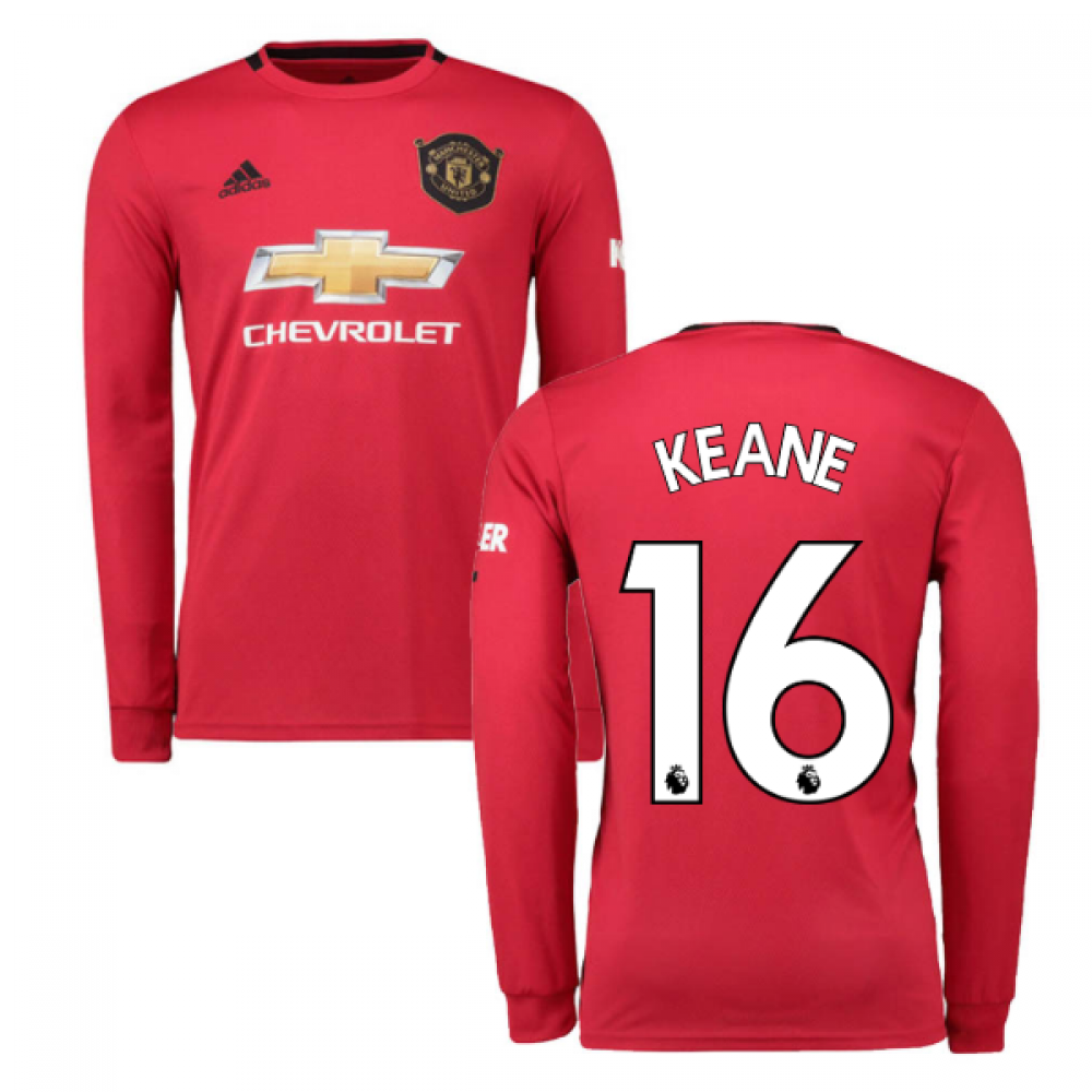 Click to view product details and reviews for 2019 2020 Man Utd Adidas Home Long Sleeve Shirt Keane 16.