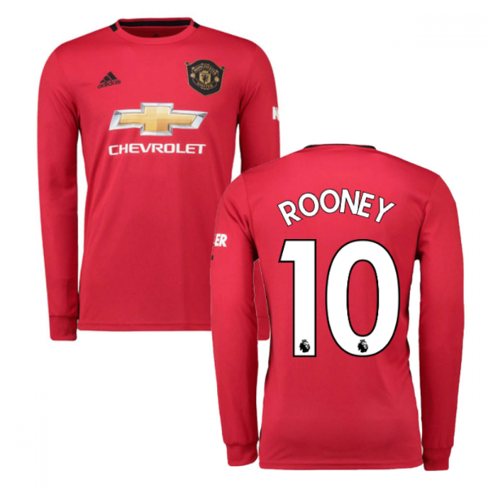 Click to view product details and reviews for 2019 2020 Man Utd Adidas Home Long Sleeve Shirt Rooney 10.