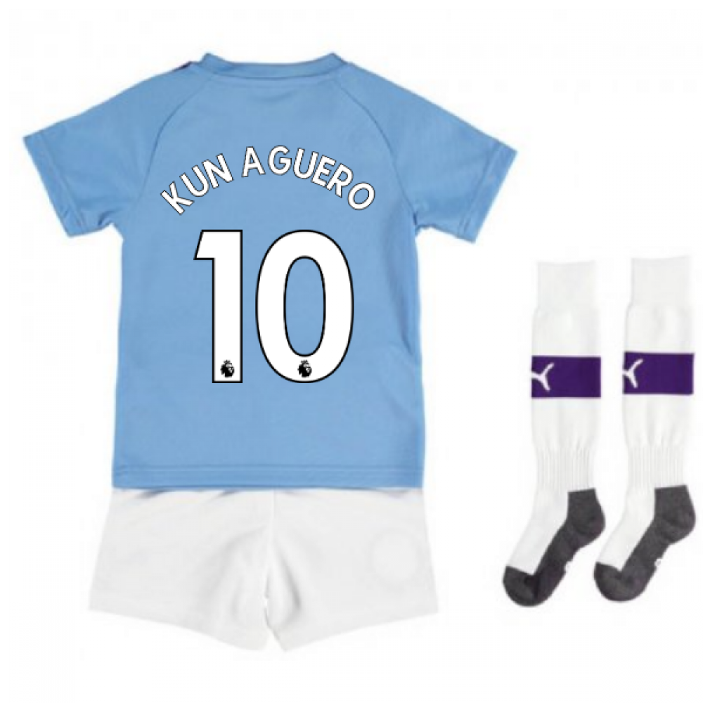 Click to view product details and reviews for 2019 2020 Manchester City Home Little Boys Mini Kit Kun Aguero 10.