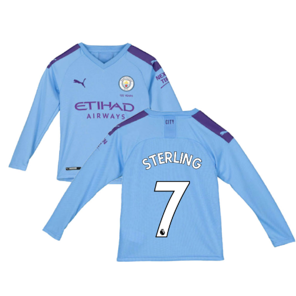 Click to view product details and reviews for 2019 2020 Manchester City Puma Home Long Sleeve Shirt Kids Sterling 7.