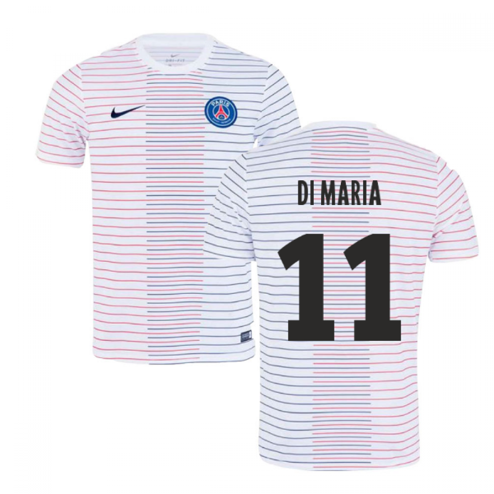 2019-2020 PSG Nike Pre-Match Training Shirt (White) - Kids (DI MARIA 11)