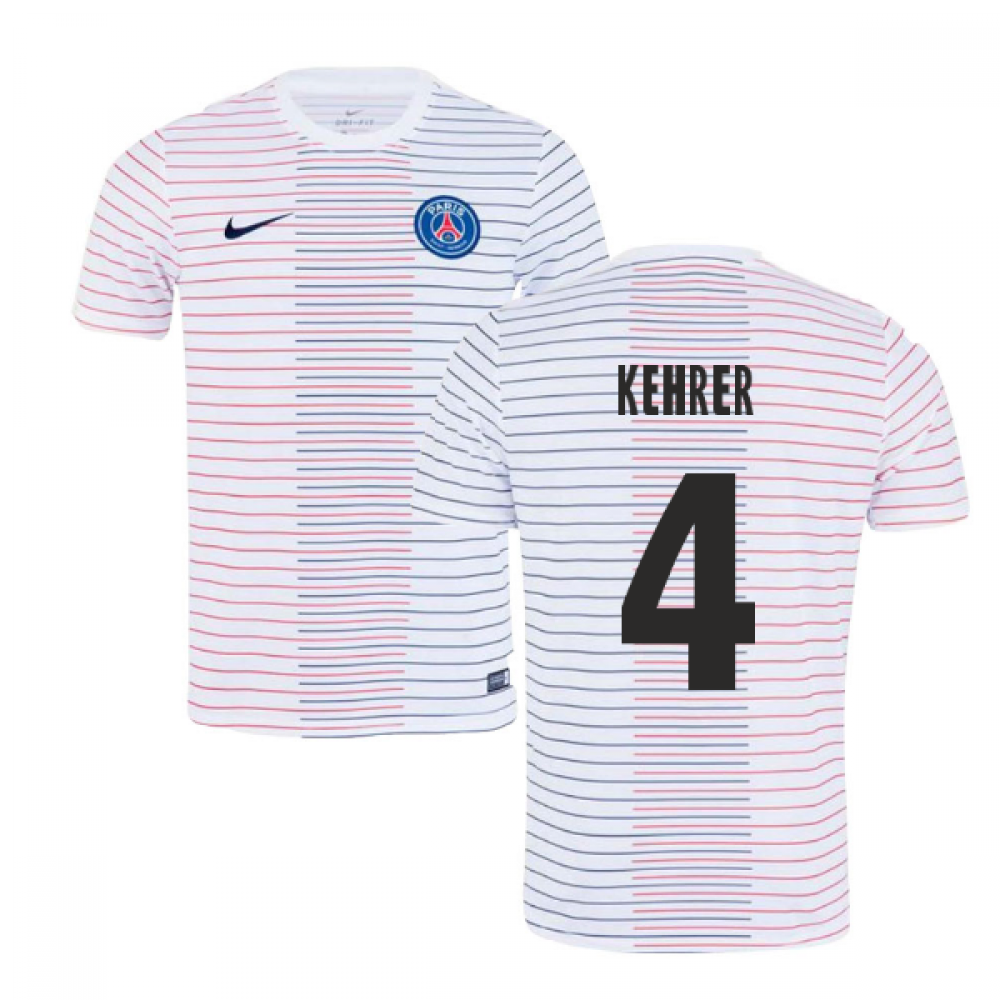2019-2020 PSG Nike Pre-Match Training Shirt (White) - Kids (KEHRER 4)