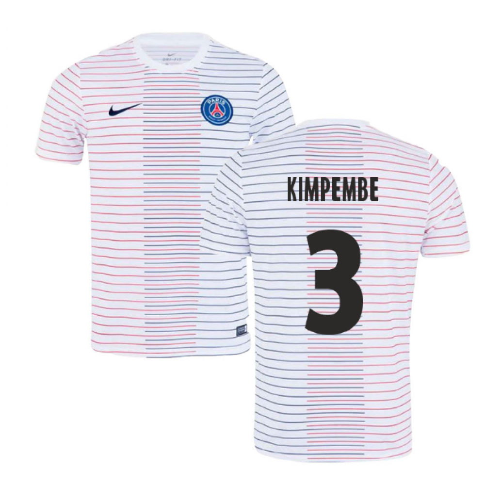 2019-2020 PSG Nike Pre-Match Training Shirt (White) - Kids (KIMPEMBE 3)