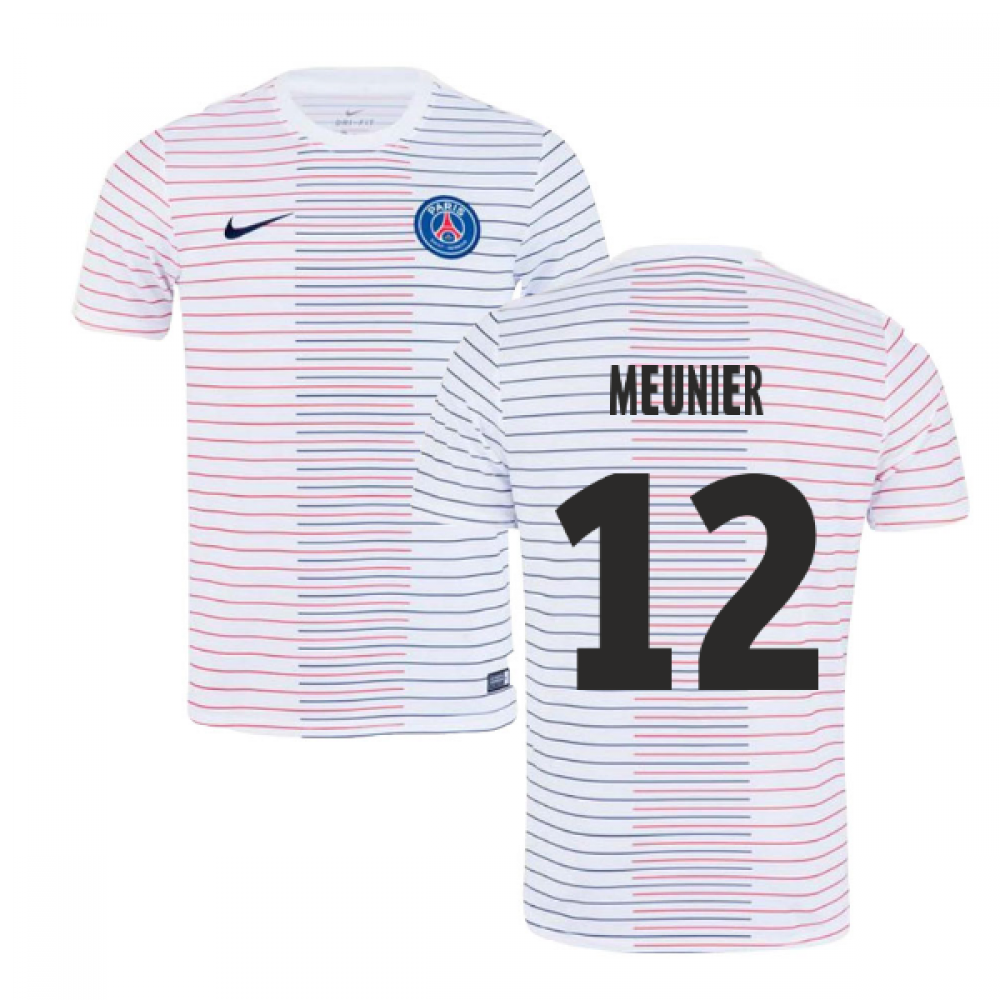 2019-2020 PSG Nike Pre-Match Training Shirt (White) - Kids (MEUNIER 12)