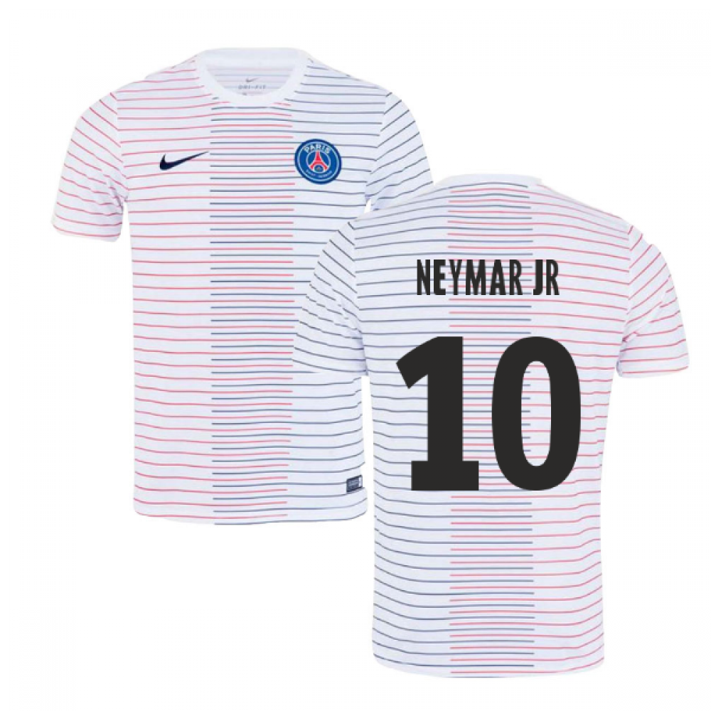 2019-2020 PSG Nike Pre-Match Training Shirt (White) - Kids (NEYMAR JR 10)