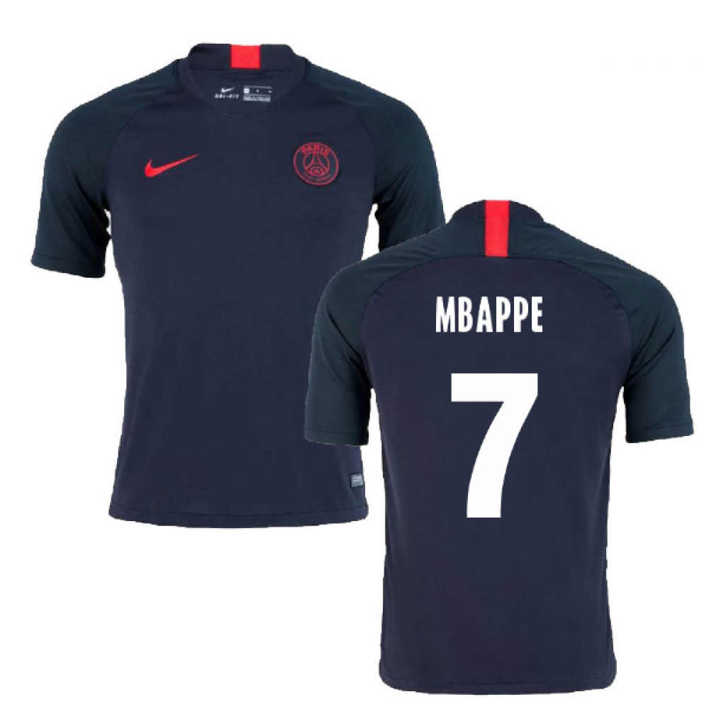 2019-2020 PSG Nike Strike Training Shirt (Oil grey) (MBAPPE 7)