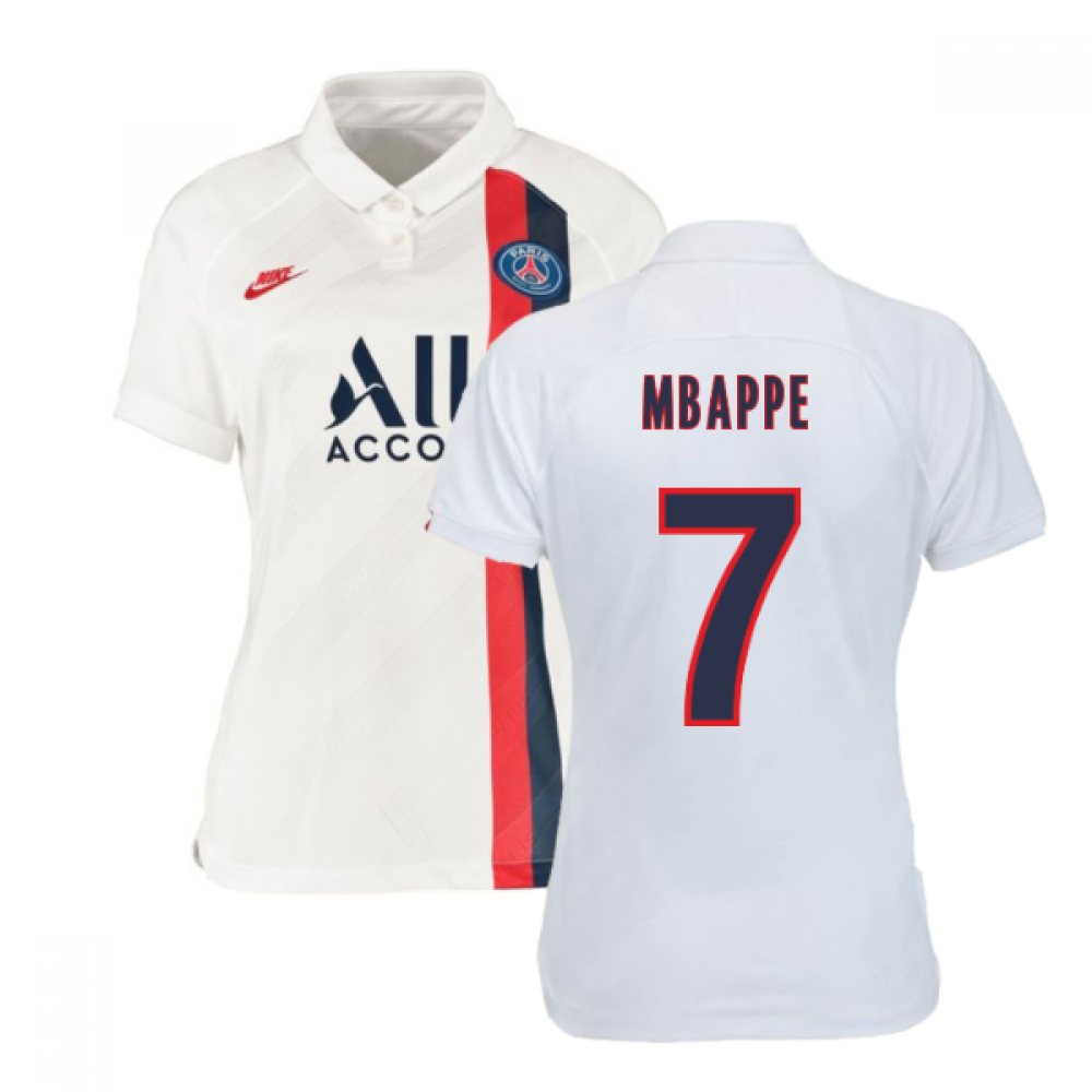 2019-2020 PSG Third Nike Womens Football Shirt (Mbappe 7)