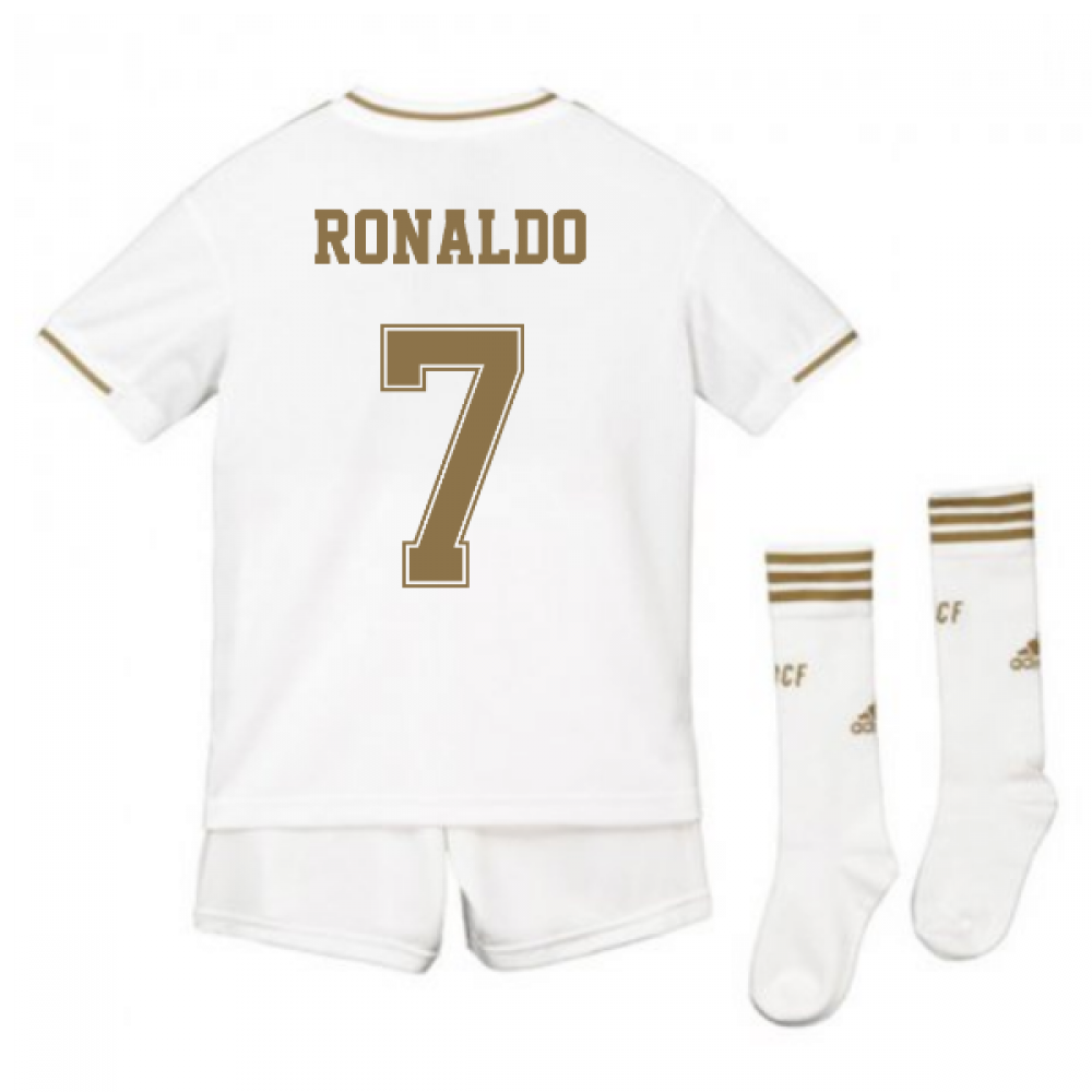 2019-2020 Real Madrid Adidas Home Full Kit (Kids) (RONALDO 7)