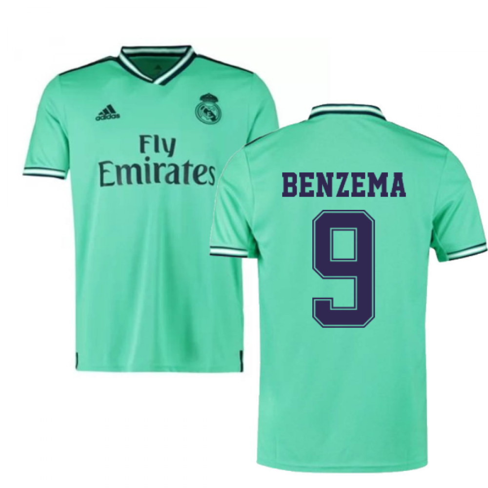 Click to view product details and reviews for 2019 2020 Real Madrid Adidas Third Football Shirt Benzema 9.