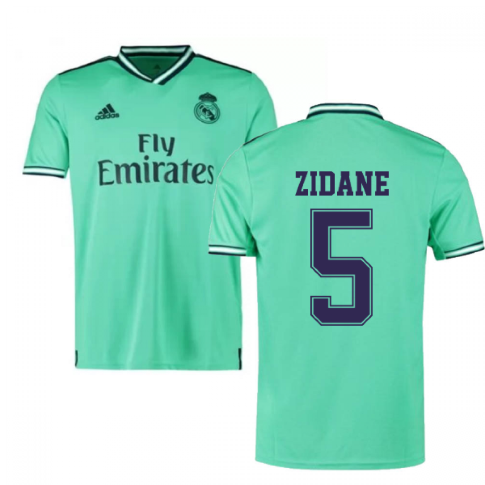 2019-2020 real madrid adidas third football shirt (zidane 5)