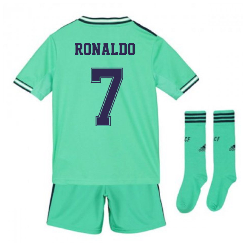 2019-2020 Real Madrid Adidas Third Full Kit (Kids) (RONALDO 7)