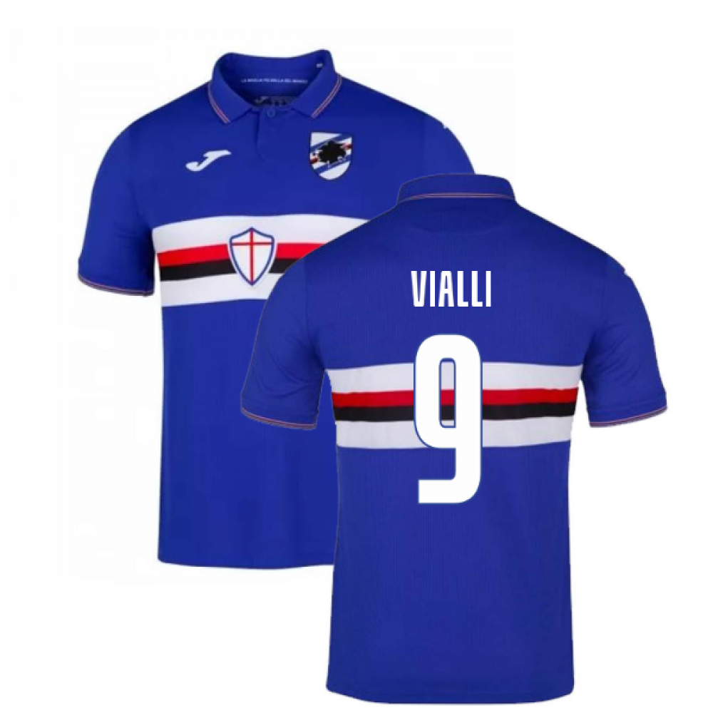 Click to view product details and reviews for 2019 2020 Sampdoria Joma Home Football Shirt Vialli 9. Click to view product details and reviews for 2019 2020 Sampdoria Joma Home Football Shirt Vialli 9.