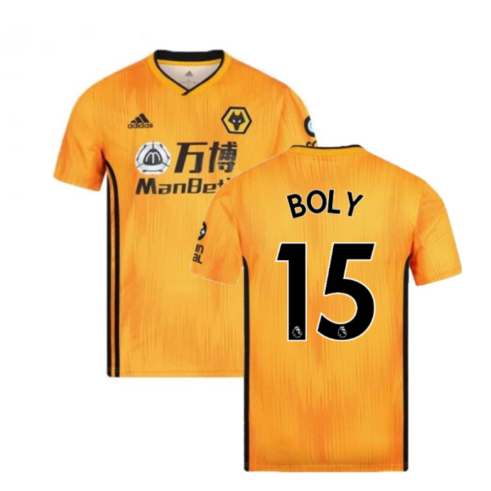 Click to view product details and reviews for 2019 2020 Wolves Home Football Shirt Boly 15.
