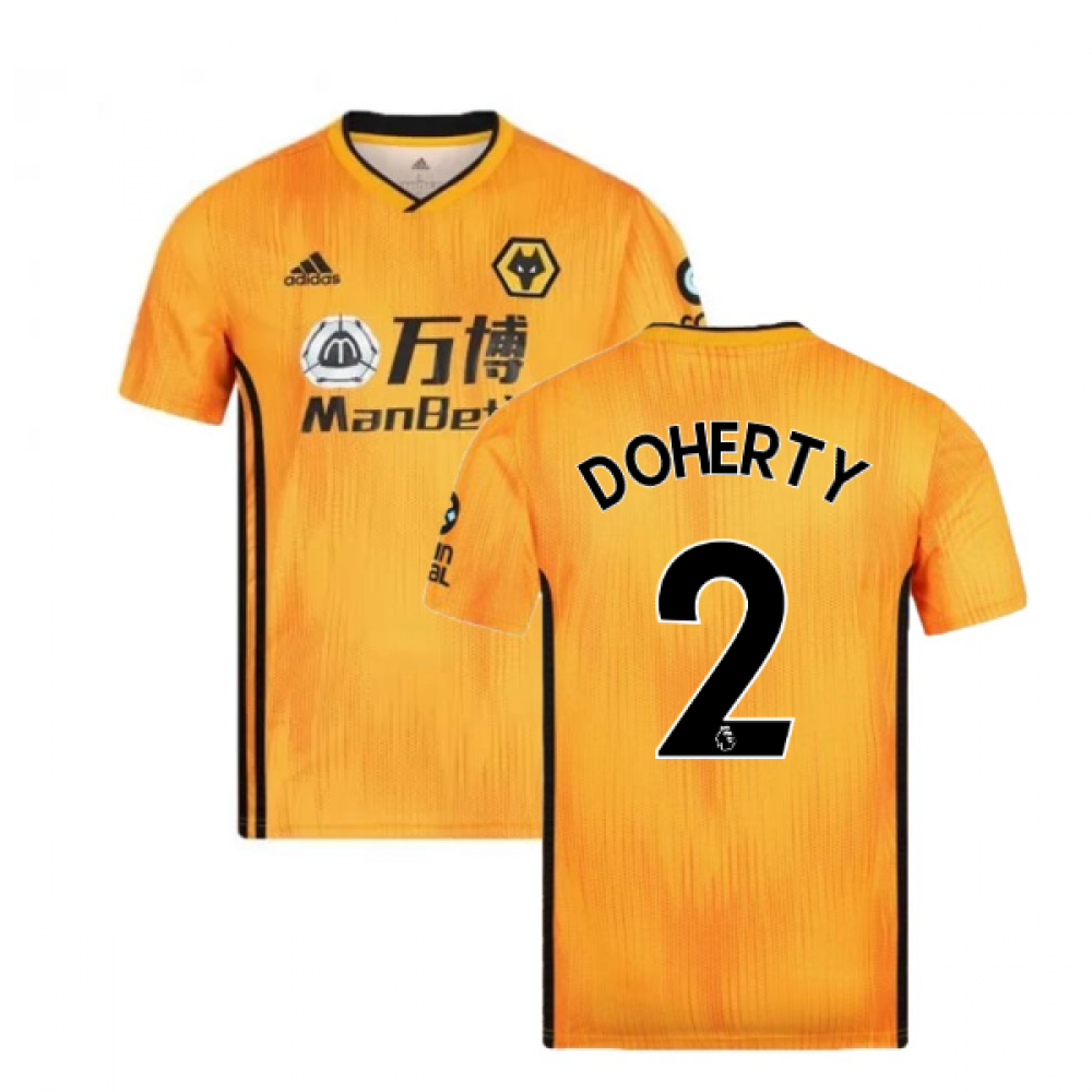 Click to view product details and reviews for 2019 2020 Wolves Home Football Shirt Doherty 2.