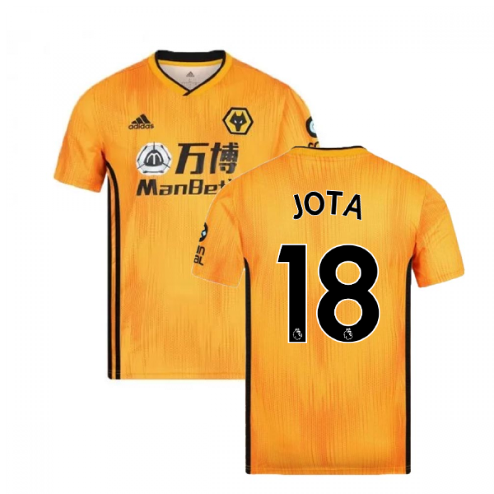Click to view product details and reviews for 2019 2020 Wolves Home Football Shirt Jota 18.