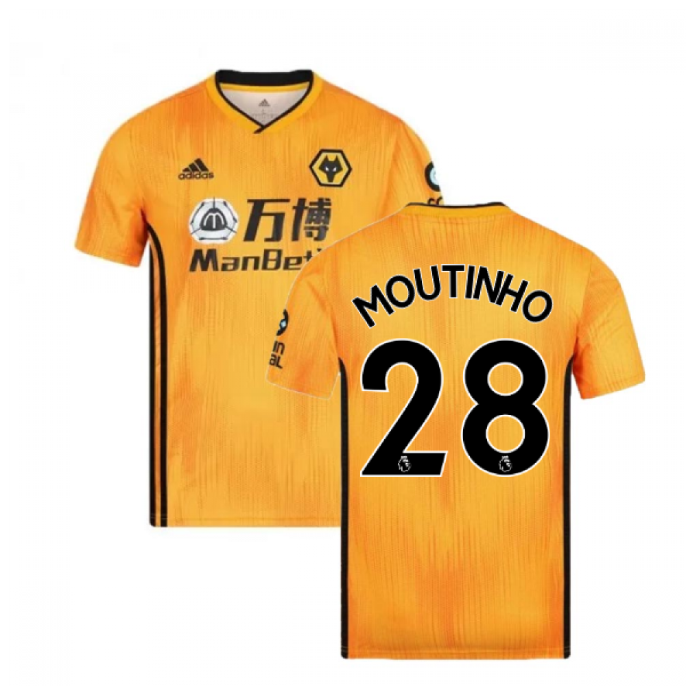 Click to view product details and reviews for 2019 2020 Wolves Home Football Shirt Moutinho 28.