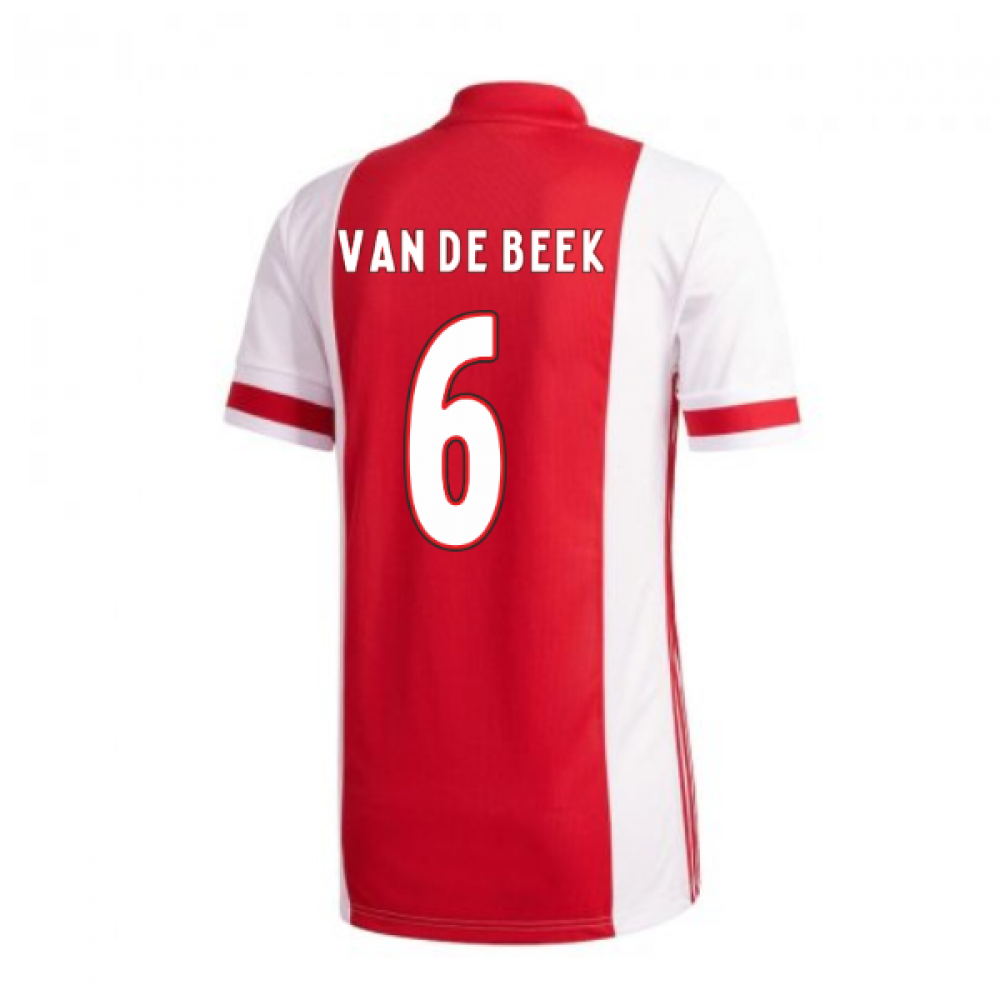 Click to view product details and reviews for 2020 2021 Ajax Adidas Home Football Shirt Van De Beek 6.