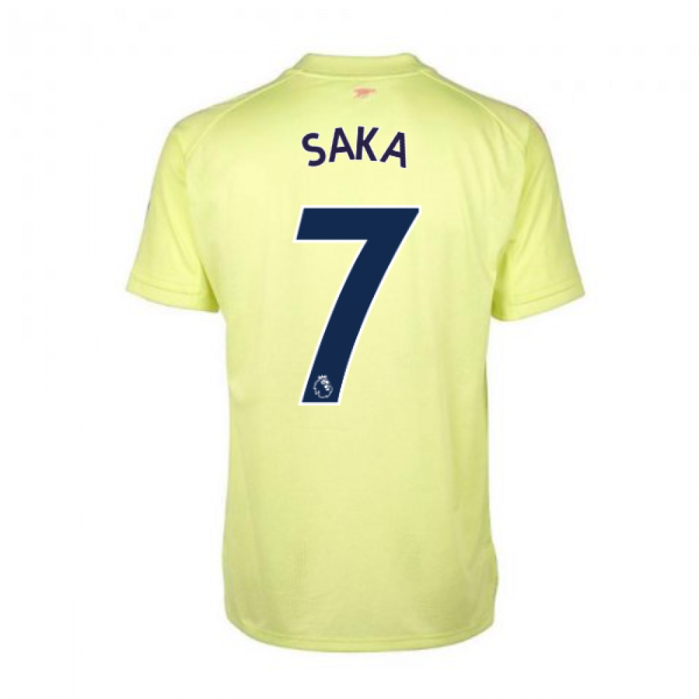 Click to view product details and reviews for 2020 2021 Arsenal Adidas Training Shirt Yellow Kids Saka 7.