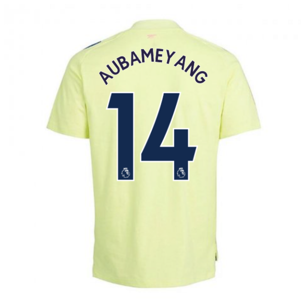 Click to view product details and reviews for 2020 2021 Arsenal Adidas Training Tee Yellow Kids Aubameyang 14.