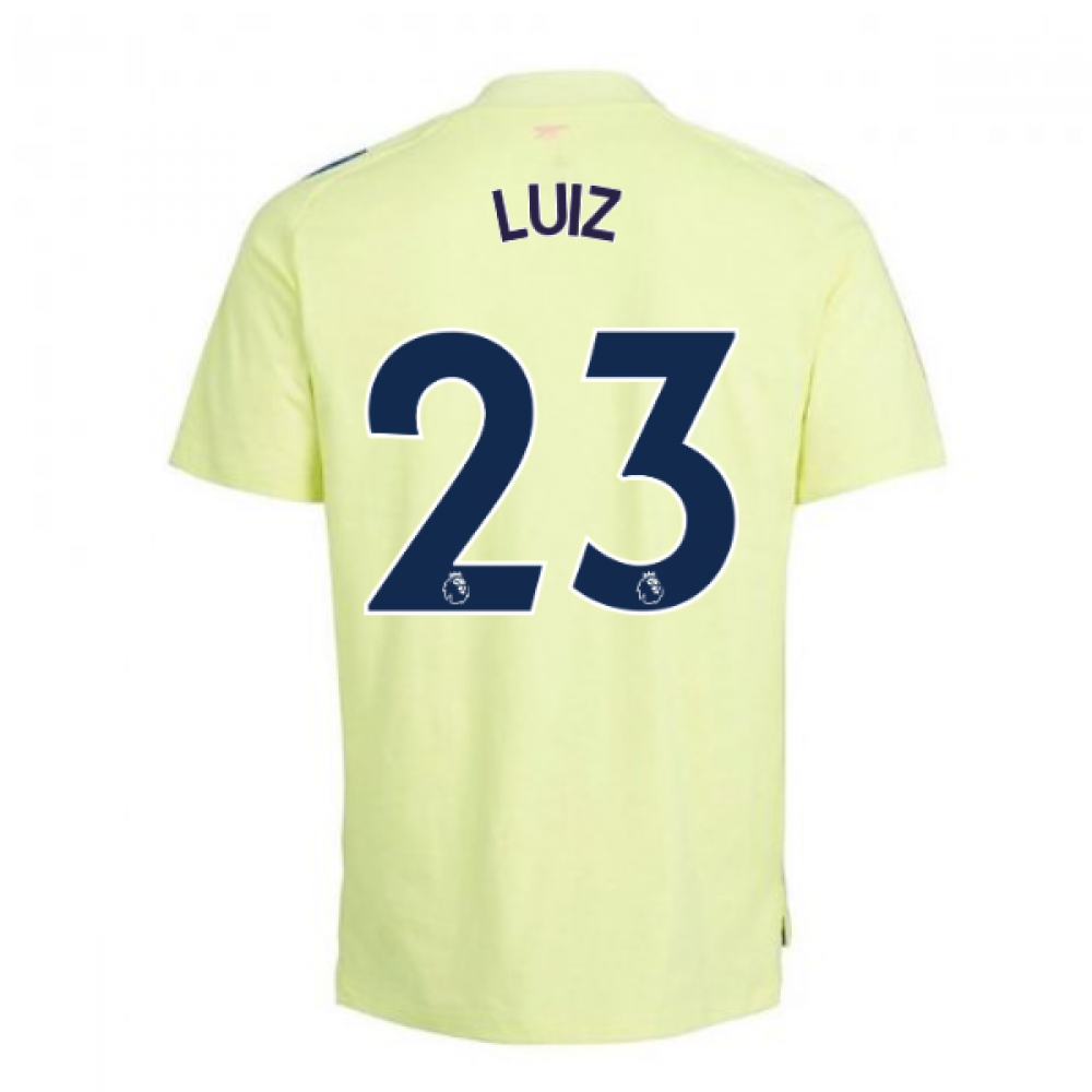 Click to view product details and reviews for 2020 2021 Arsenal Adidas Training Tee Yellow Kids Luiz 23.