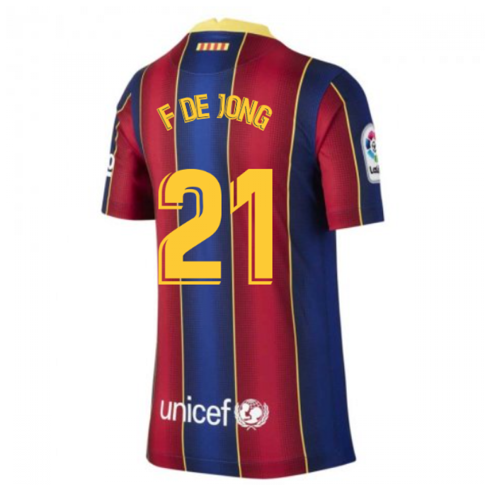 Click to view product details and reviews for 2020 2021 Barcelona Home Shirt Kids F De Jong 21.