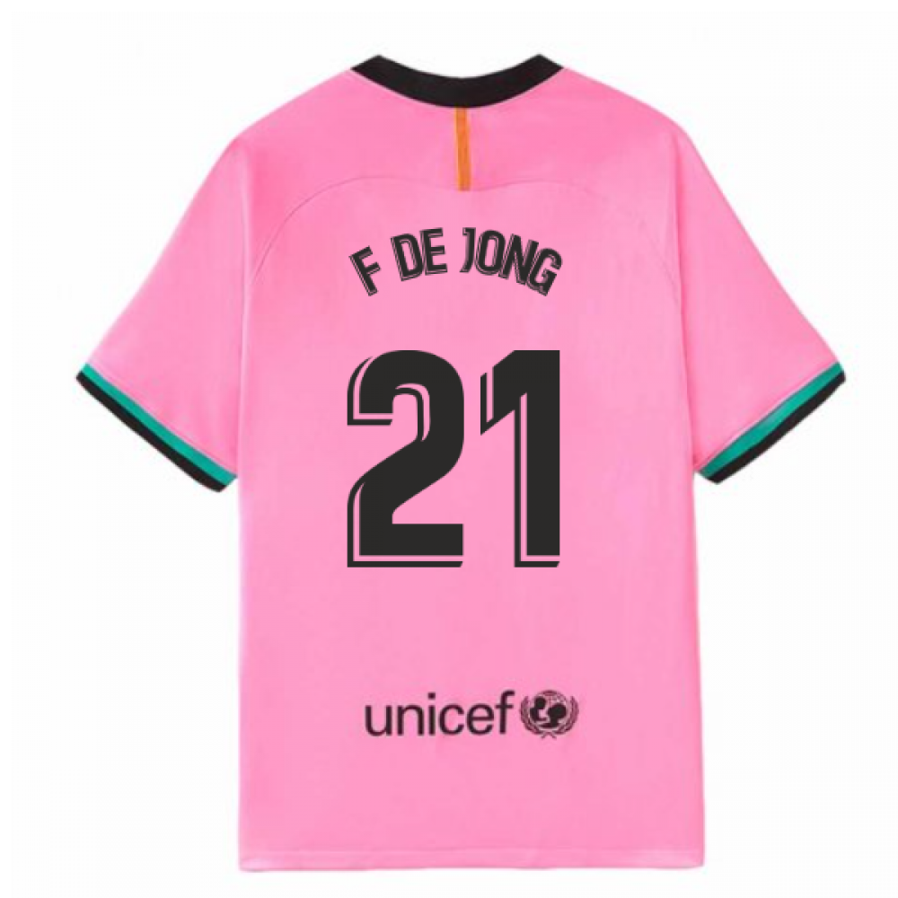 Click to view product details and reviews for 2020 2021 Barcelona Third Nike Shirt Kids F De Jong 21.