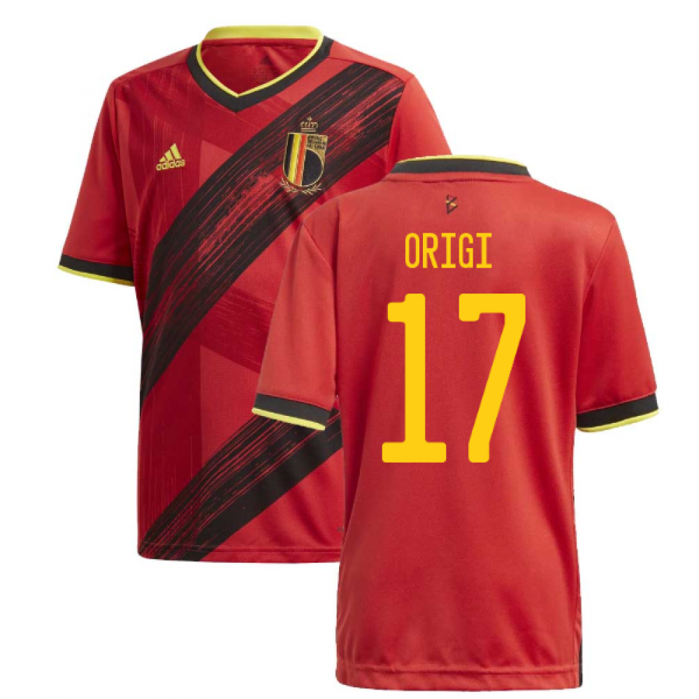 Click to view product details and reviews for 2020 2021 Belgium Home Adidas Football Shirt Kids Origi 17.