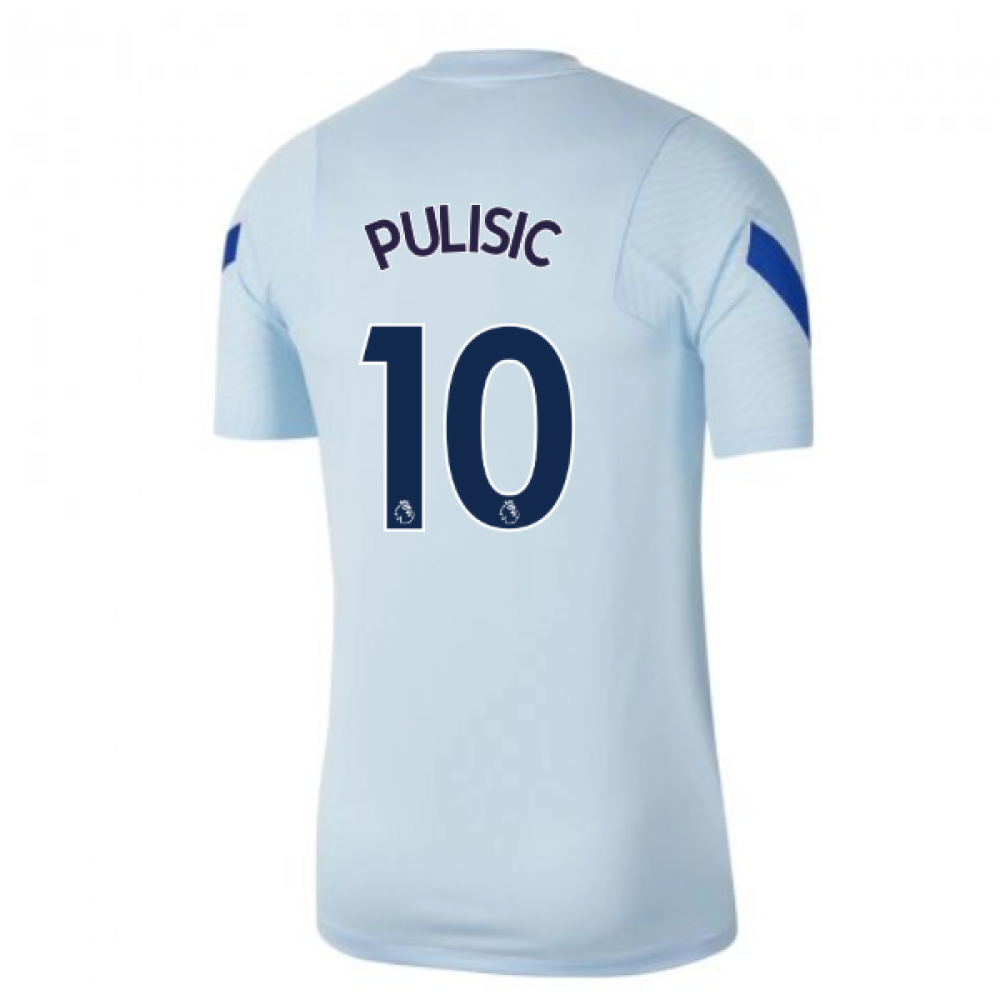 Click to view product details and reviews for 2020 2021 Chelsea Nike Training Shirt Light Blue Pulisic 10.