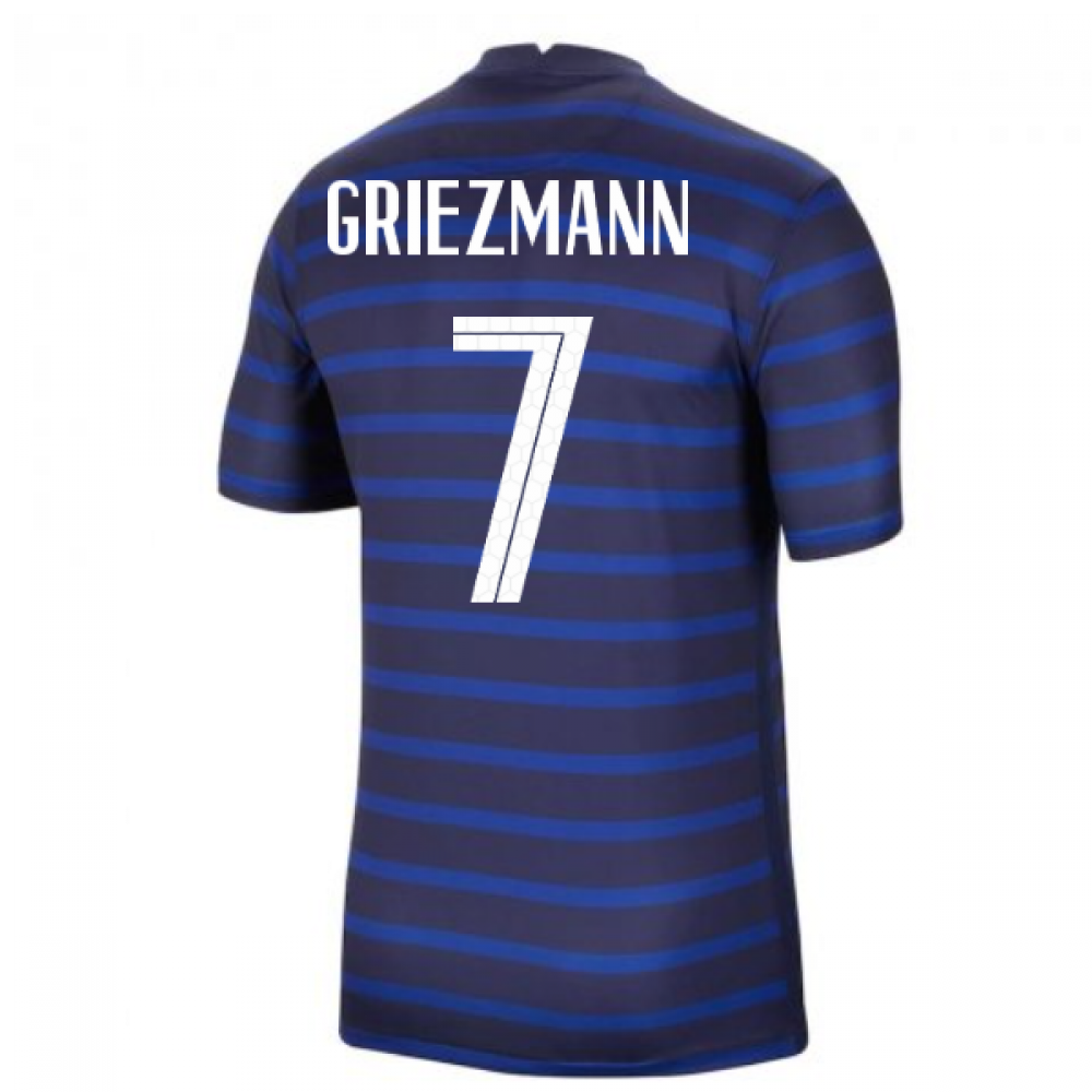 2020-2021 France Home Nike Football Shirt (Griezmann 7)