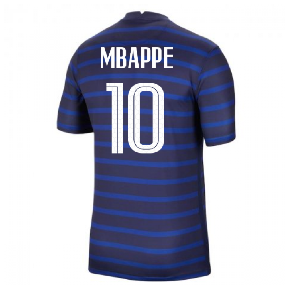 2020-2021 France Home Nike Football Shirt (Mbappe 10)